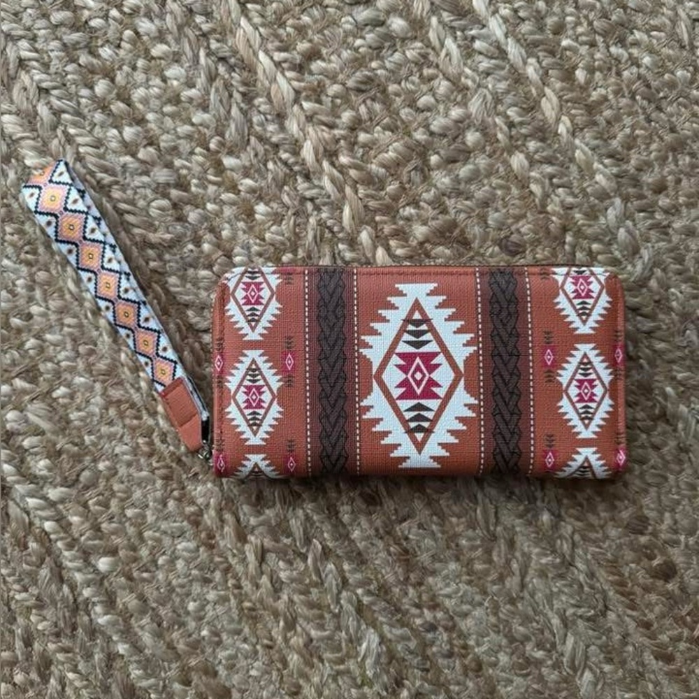 Women’s tan western BoHo wallet